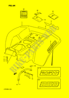 PARACHOQUES TRASERO (MODELO H/J/K/L) para Suzuki QUADRACER 250 1992