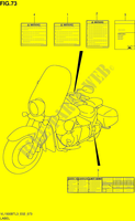 ETIQUETA (VL1500BTL3 E02) para Suzuki INTRUDER 1500 2013