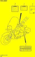 ETIQUETA (VL1500BTL5 E02) para Suzuki INTRUDER 1500 2015