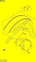 GUARDABARROS DELANTERO (VL800TL4 E24) para Suzuki INTRUDER 800 2014