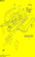 GUARDABARROS TRASERO (LT A500XPZL4 P28) para Suzuki KINGQUAD 500 2014