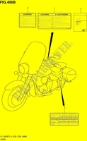 ETIQUETA (VL1500BTL4 E28) para Suzuki INTRUDER 1500 2014