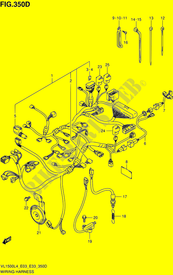 HAZ ELÉCTRICO (VL1500BL4 E33) para Suzuki BOULEVARD 1500 2014