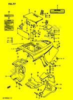 CUBRE ESTRUCTURA SUPERIOR MODELO H/J para Suzuki CAVALCADE 1400 1987