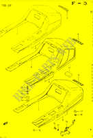 ASIENTO TAPA TRASERA (GSX400EE/EF/EG) para Suzuki GSX 400 1986