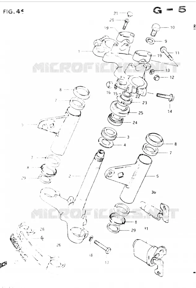 TUBO DIRECCION Suzuki MOTO 400 GSX 1985  GSX400EF(E2)