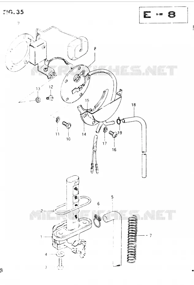 VALVULA COMBUSTIBLE Suzuki MOTO 400 GSX 1984  GSX400EE(E2)