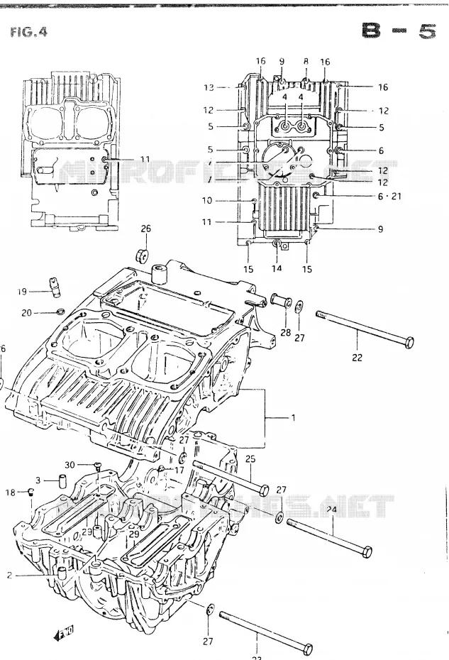 CARTER  Suzuki MOTO 400 GSX 1984  GSX400EE(E2)