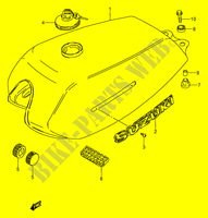 DEPOSITO COMBUSTIBLE (MODELO T P9) para Suzuki AP 100 1996