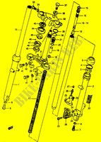 HORQUILLA DELANTERA (MODELO D ~F.NO.111265) para Suzuki RG 50 1989