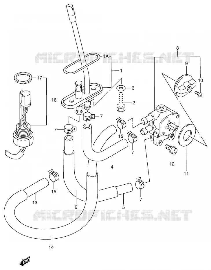 VALVULA COMBUSTIBLE Suzuki MOTO 900 RF 1994  RF900RR(E2)
