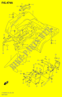 GUARDABARROS TRASERO P03) para Suzuki KINGQUAD 500 2020