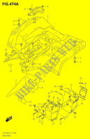 GUARDABARROS TRASERO P17) para Suzuki KINGQUAD 750 2019