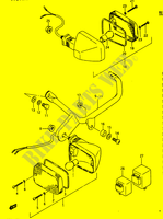 INTERMITENTES (E2,E4,E15,E16,E21,E22,E25,E30,E34,E39,E53) para Suzuki RG 250 1986