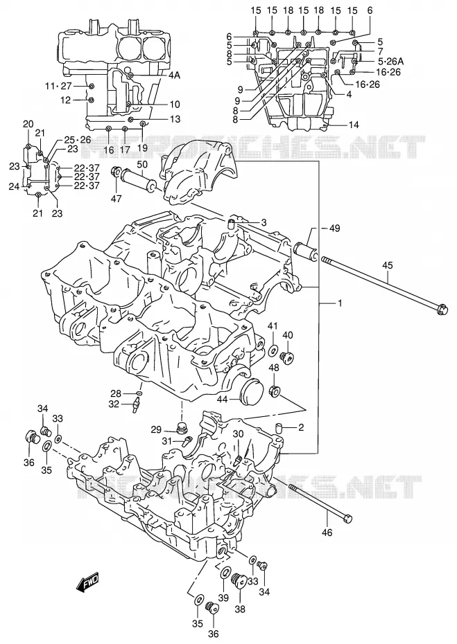CARTER  Suzuki MOTO 900 RF 1994  RF900RR(E2)