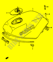 DEPOSITO COMBUSTIBLE para Suzuki Autres-modeles 50 1991