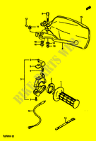 INTERRUPTOR DERECHO (MODELO H/J E1,E2,E21,E24,E25) para Suzuki TS-X 250 1989