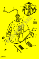 DEPOSITO COMBUSTIBLE (MODELO J/K) para Suzuki DR 600 1988