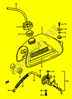 DEPOSITO COMBUSTIBLE (MODELO E) para Suzuki MINIQUAD-SPORT 50 1985