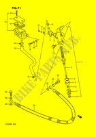 CILINDRO PRINCIPAL TRASERO (MODELO H/J/K/L) para Suzuki QUADRACER 250 1987