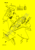PARACHOQUES FRONTAL (MODELO H/J) para Suzuki QUADRACER 250 1989