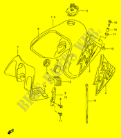 DEPOSITO COMBUSTIBLE (MODELO T/V) para Suzuki DR 650 1996