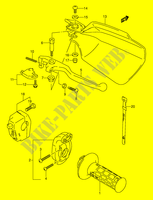 INTERRUPTOR DERECHO (MODELO N/P/R E21) para Suzuki DR 250 1992