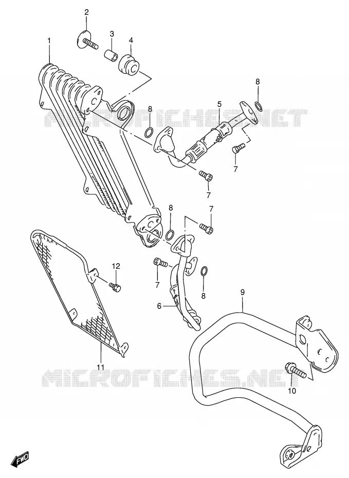 ENFRIADOR ACEITE Suzuki MOTO 650 DR 1999  DR650SEX(E4)