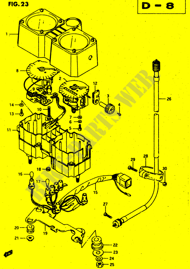 VELOCIMETRO (DR500RH) para Suzuki DR 500 1988