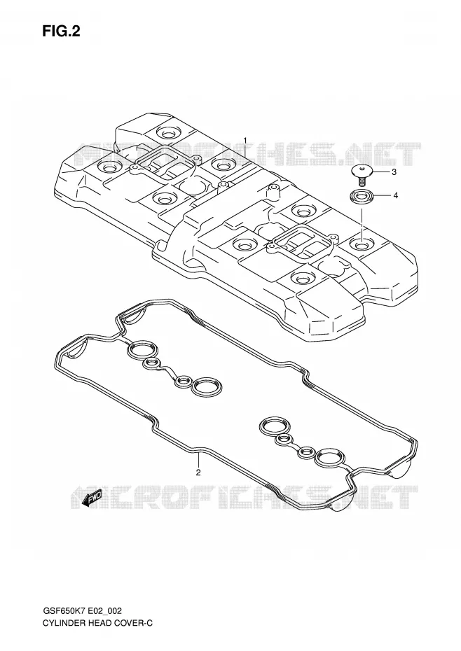 TAPA CULATA Suzuki MOTO 650 BANDIT 2007  GSF650AK7(E19)