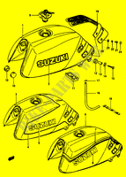 DEPOSITO COMBUSTIBLE (GSX1100EE/EF/EG) para Suzuki GSX-E 1100 1985