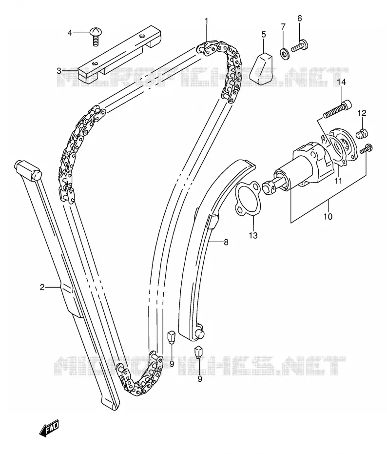 CADENA Suzuki MOTO 500 GS-E 1989  GS500EUK(E2)