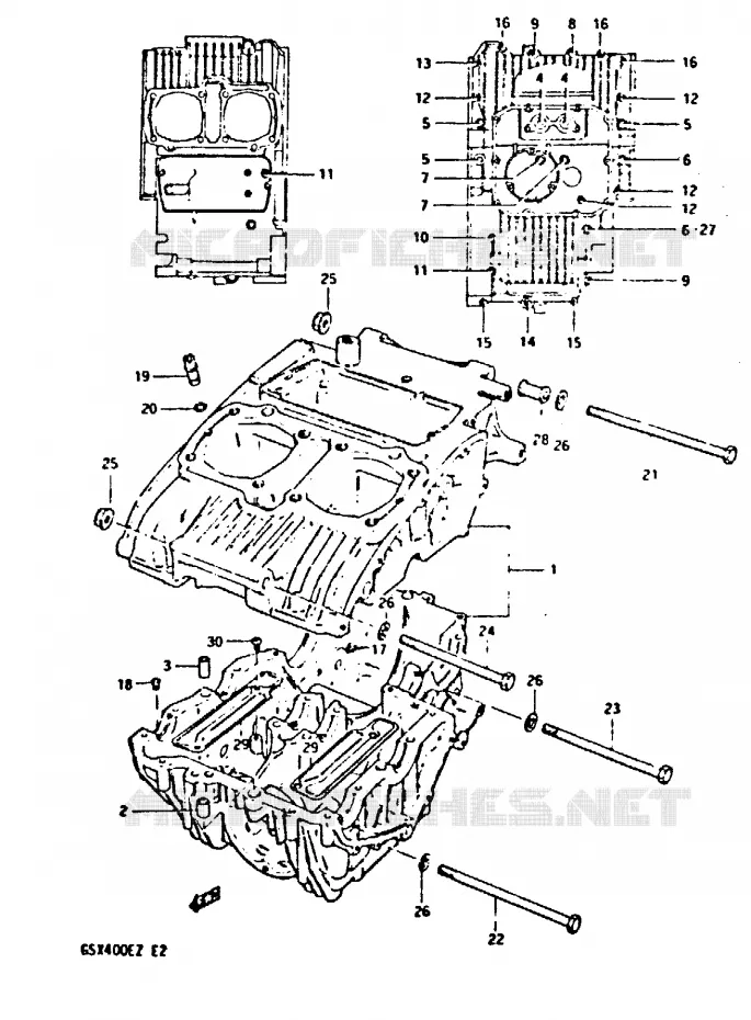CARTER  Suzuki MOTO 400 GSX 1982  GSX400EZ