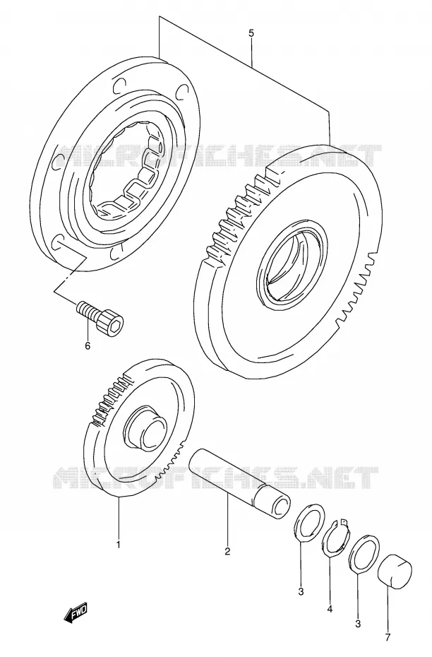 MOTOR ARRANQUE EMBRAGUE Suzuki MOTO 1100 GSX-R 1998  GSX-R1100WW(E28)