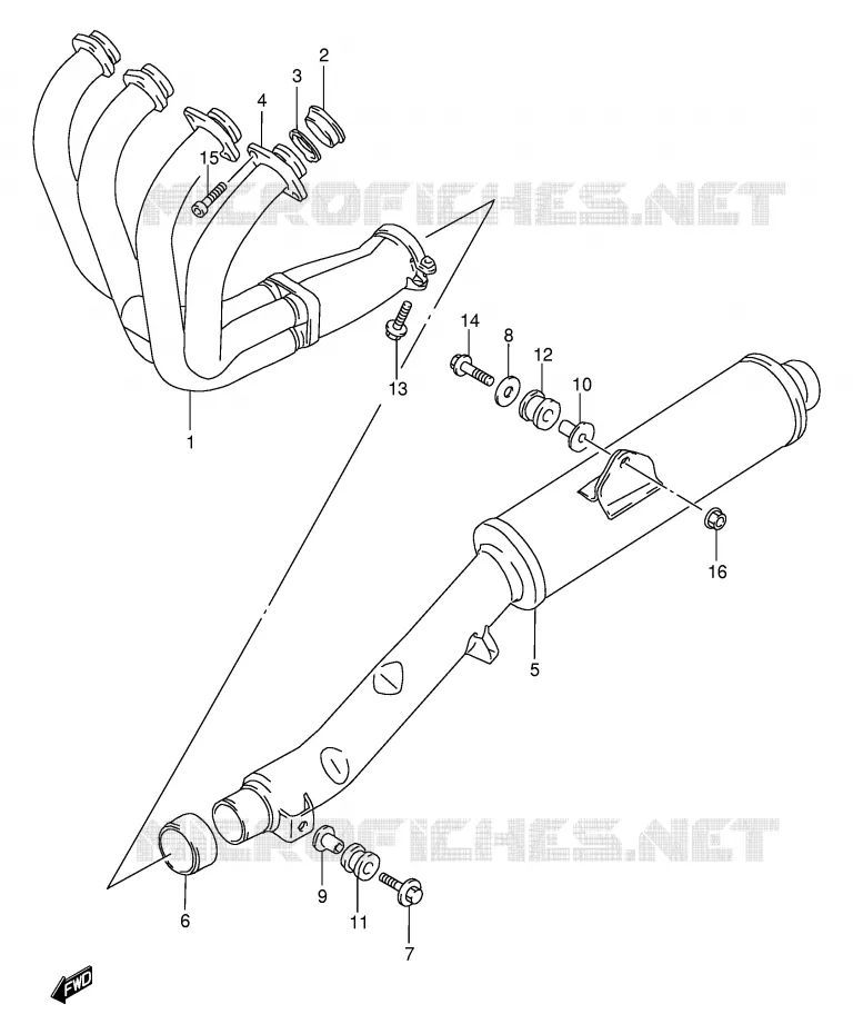 SILENCIOSO Suzuki MOTO 600 BANDIT 1996  GSF600SUT(E2)