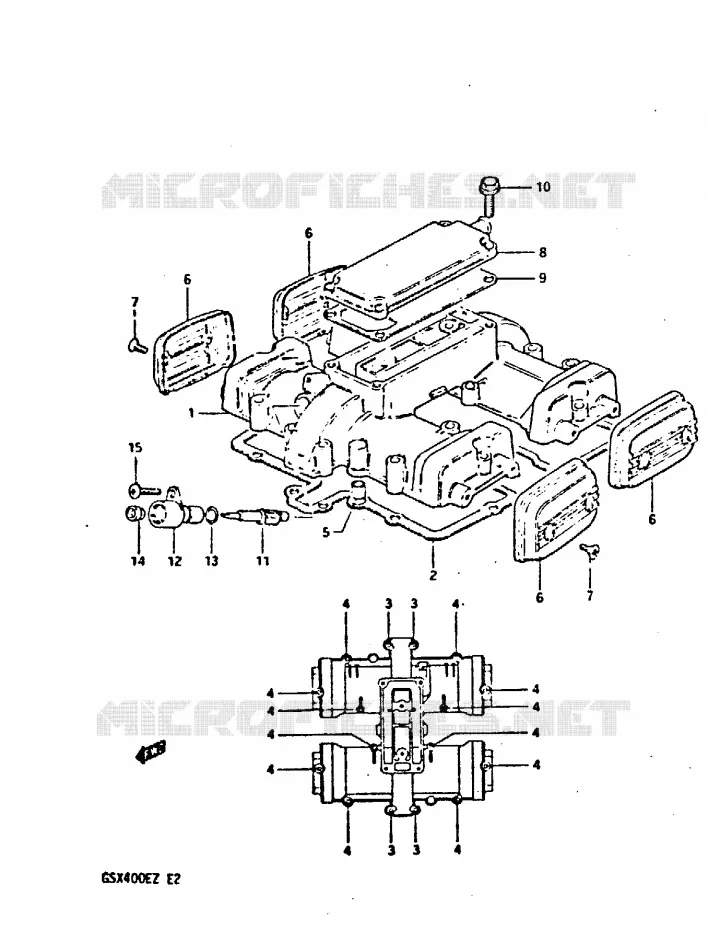 TAPA CULATA Suzuki MOTO 400 GSX 1982  GSX400EZ