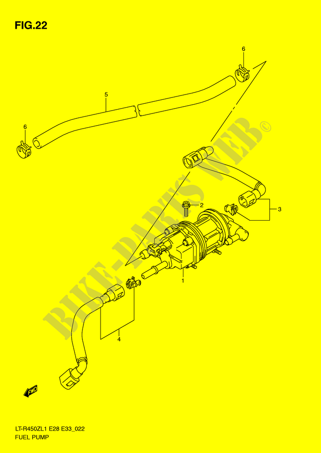 BOMBA DE COMBUSTIBLE (LT R450L1 E28) para Suzuki QUADRACER 450 2011