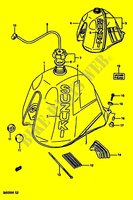 DEPOSITO COMBUSTIBLE (MODELE J/K) para Suzuki DR 600 1988