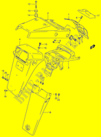 PARACHOQUES TRASERO (MODELE S) para Suzuki DR 650 1995