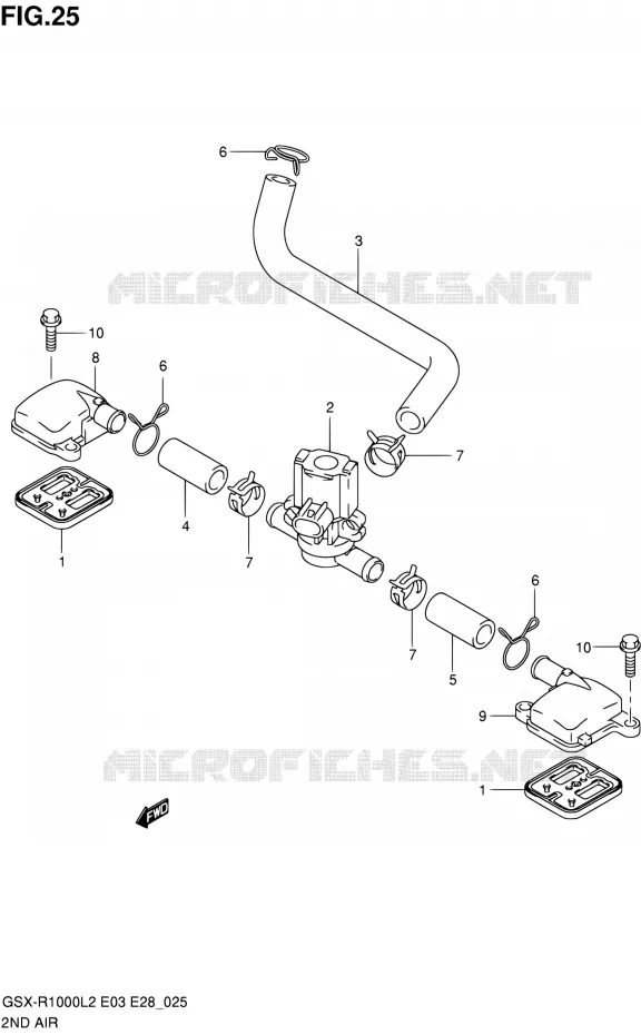 AIRE SEC Suzuki MOTO 1000 GSX-R 2012  GSX-R1000 L2 (E03,E28,E33)