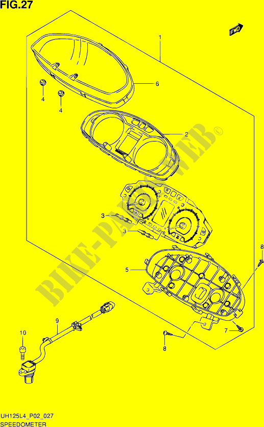 VELOCIMETRO (UH125L4 P02) para Suzuki BURGMAN 125 2014