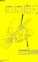ETIQUETA (VL1500BTL3 E02) para Suzuki INTRUDER 1500 2013