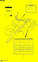 ETIQUETA (VL800BL4 E02) para Suzuki INTRUDER 800 2014