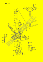 CARBURADOR (REAR)(MODELE H/J/K/L/M/N/P/R) para Suzuki INTRUDER 1400 1993