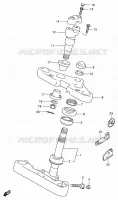 COLUMNA DE DIRECCIÓN (MODELE N/P/R) para Suzuki INTRUDER 800 1992