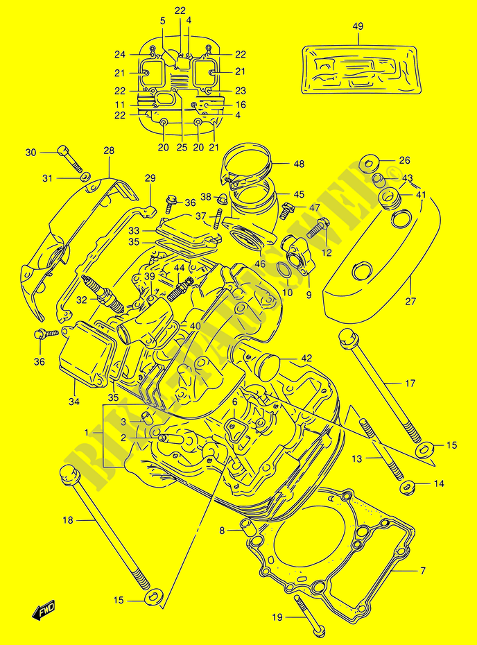CULATA (AVT) para Suzuki INTRUDER 800 1994